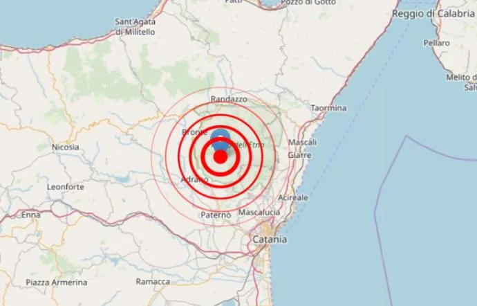 Nuove scosse di terremoto sull'Etna a nord di Ragalna