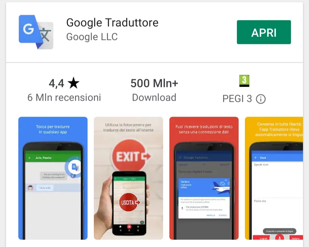App Google Traduttore