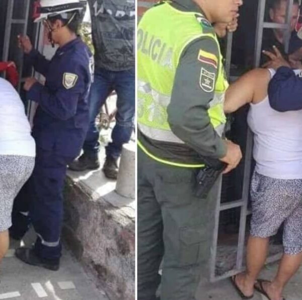 Donna spia i vicini e resta incastrata nell'inferriata per 5 ore