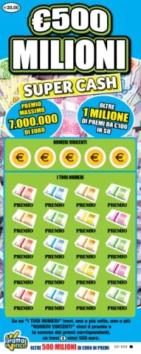 Vince 7 milioni di euro gratta e vinci