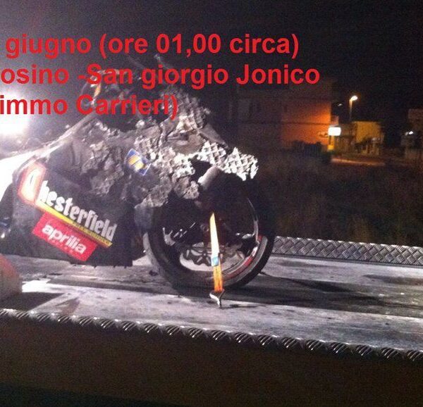 San Giorgio Jonico - 18enne muore carbonizzato