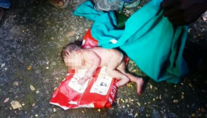 Neonata gettata nei rifiuti