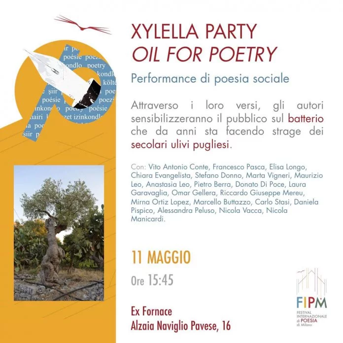 Xylella party. Oil for poetry