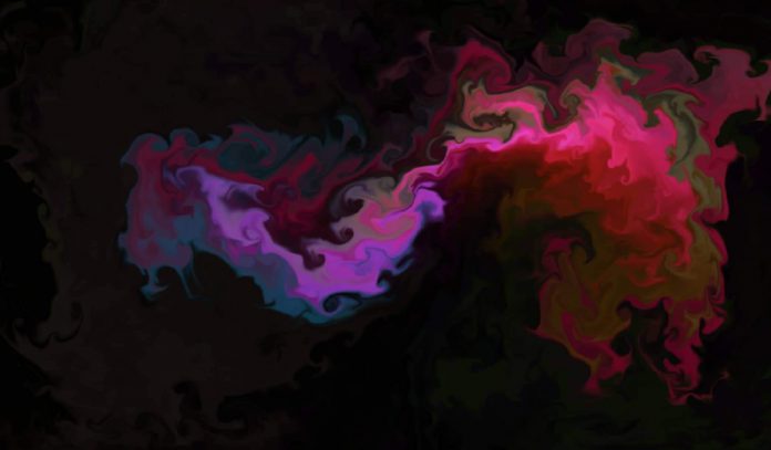 Il simulatore fluido del colore di Pavel Dobryakov