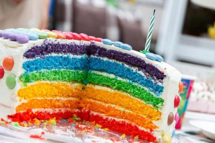 Torta rainbow