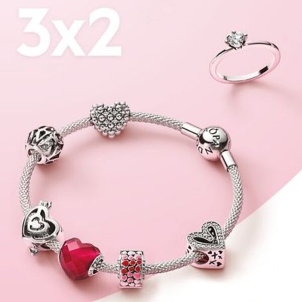 Pandora per San Valentino: scegli 3 gioielli uno&hellip;