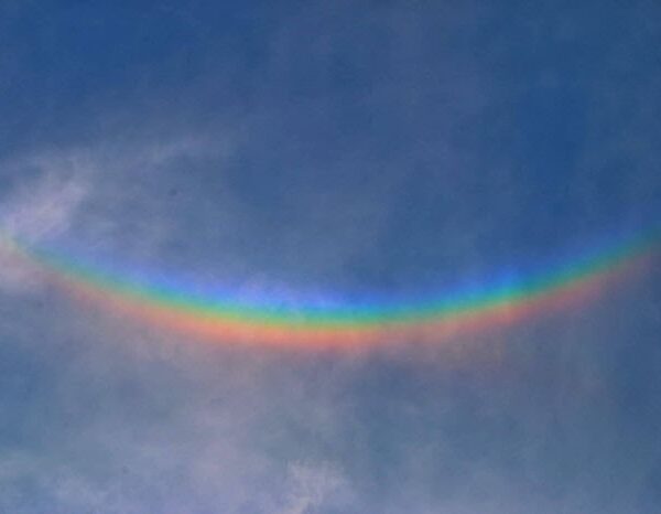 Arcobaleno rovesciato nei cieli del Veneto, un presagio?