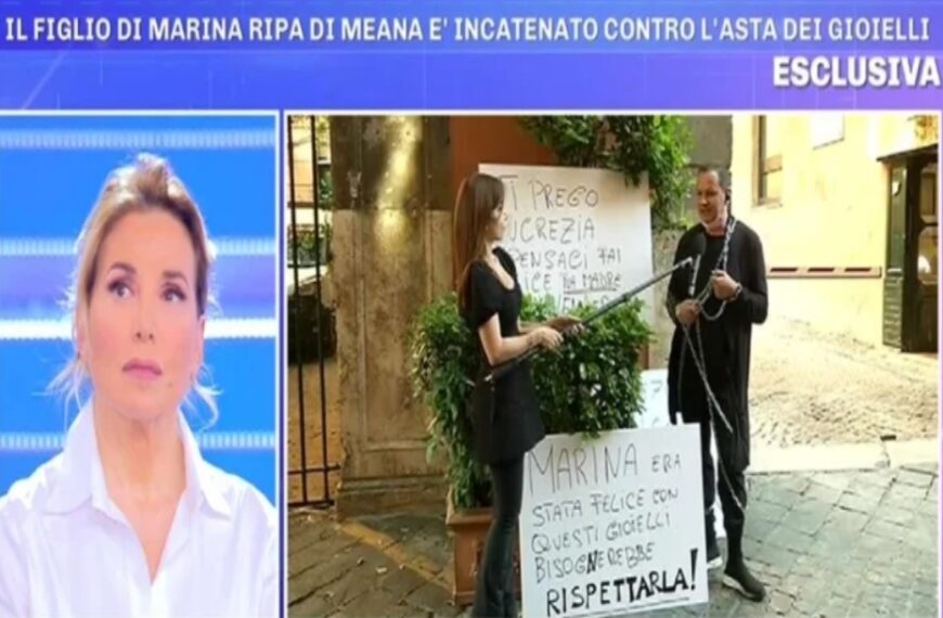 Andrea Ripa di Meana alla sorella Lucrezia: “Non vendere i gioielli di nostra madre”