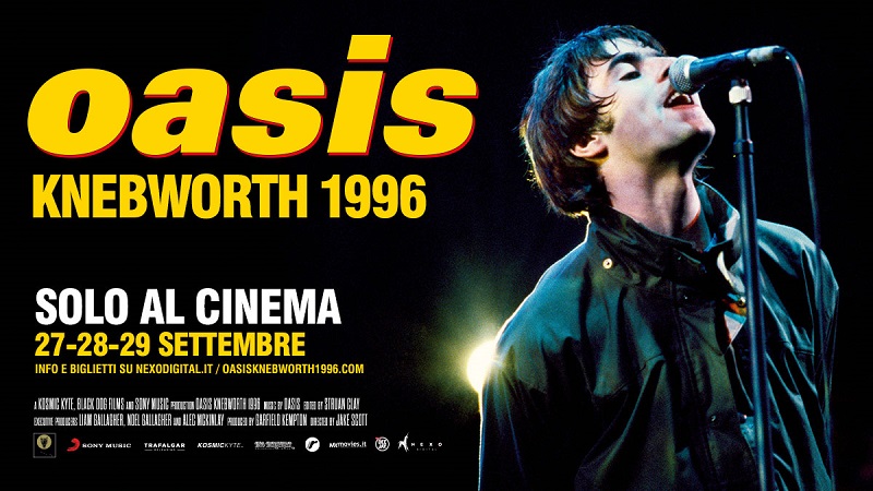 Oasis Knebworth 1996 al cinema dal 27 al 29 settembre