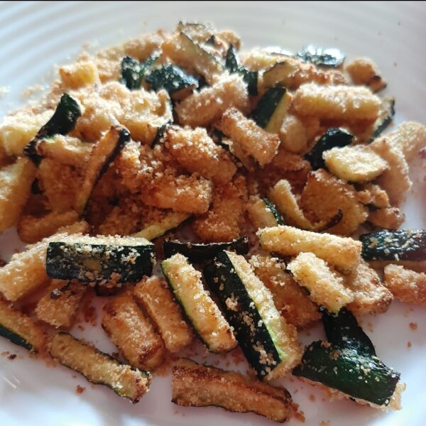 Zucchine panate friggitrice aria
