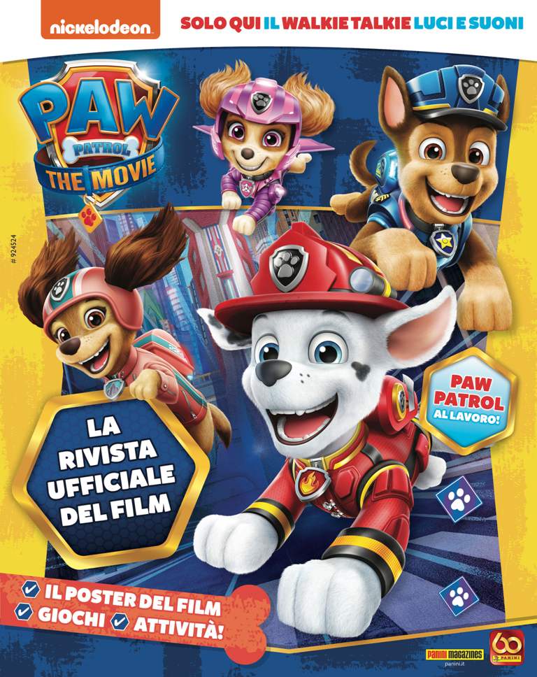 Carta Regalo Paw Patrol Danilo | Confezione Con 2 Fogli 70x50cm E 2 Etichette, Ideale Per Pacchi Compleanno E Festa A Tema