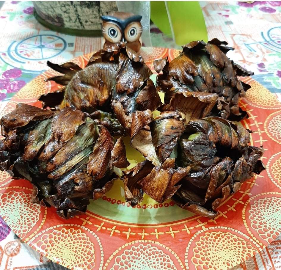 Carciofi arrostiti in friggitrice ad aria