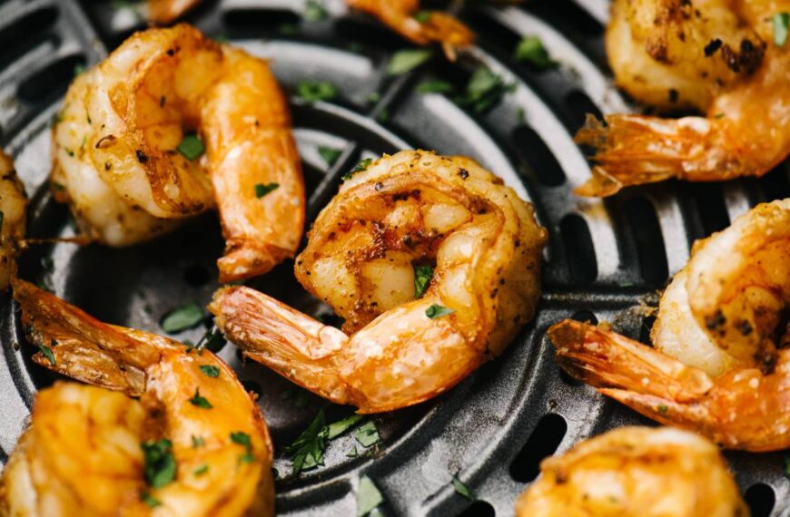 Gamberi al peperoncino in friggitrice ad aria