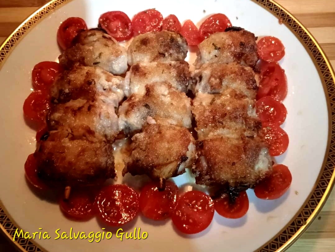 Involtini di pancetta, speck e stracchino in friggitrice ad aria