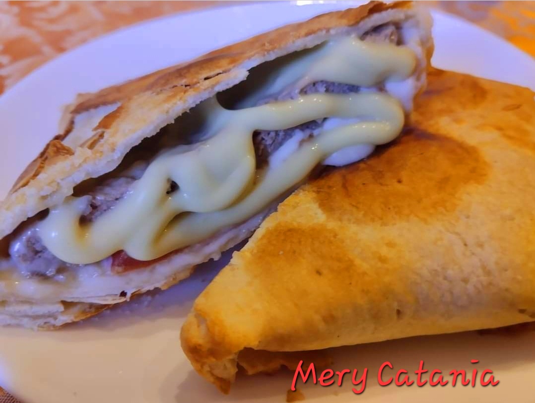 Piada Burger in friggitrice ad aria buonissima e veloce da preparare