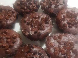 Muffin Brownies senza farina in friggitrice ad aria