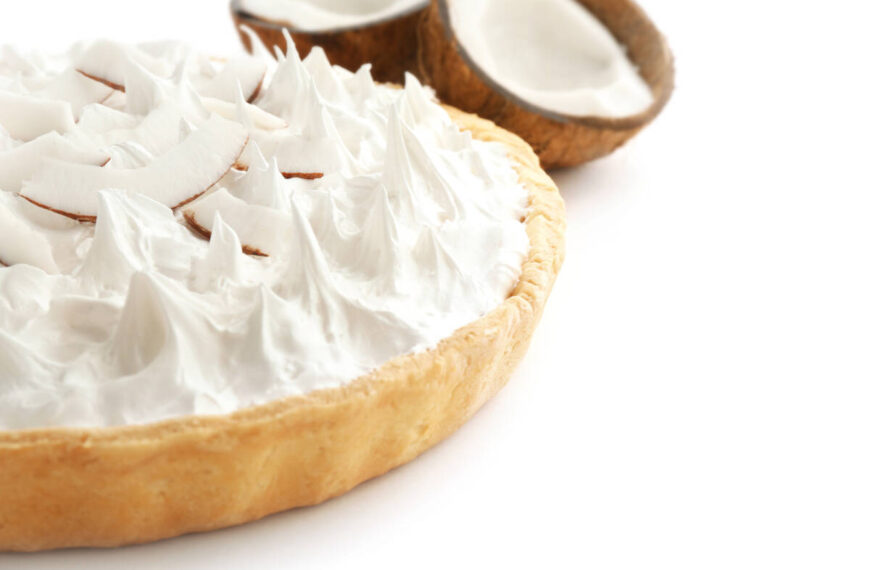 Crostata morbida con crema al cocco