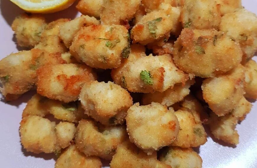 Bocconcini di pollo in friggitrice ad aria