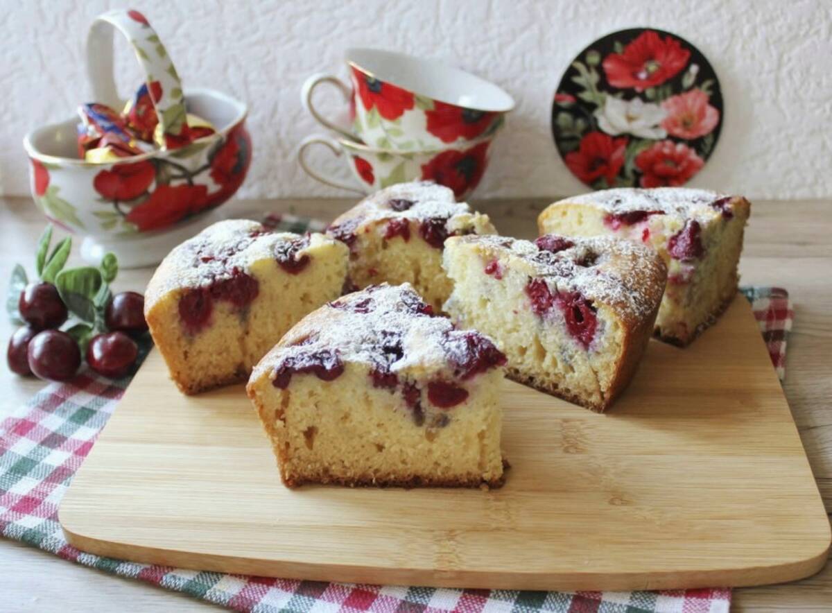 Torta ciliegie in friggitrice ad aria