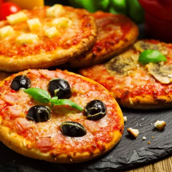 Pizzette pasta sfoglia friggitrice ad aria