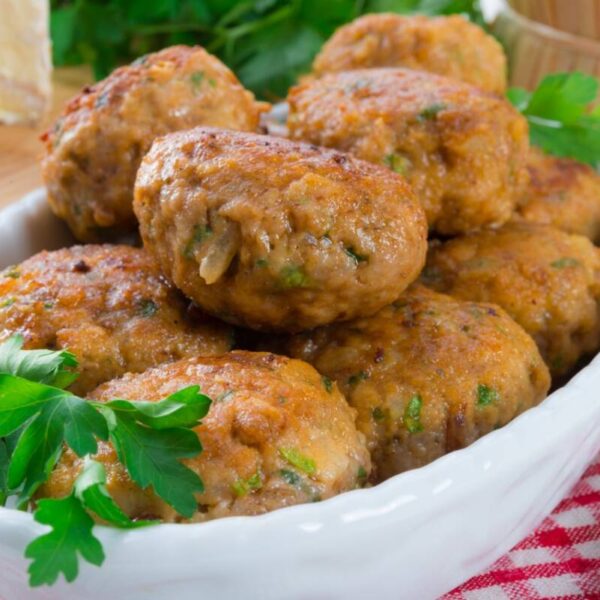 Polpette di carne morbidissime in friggitrice ad aria