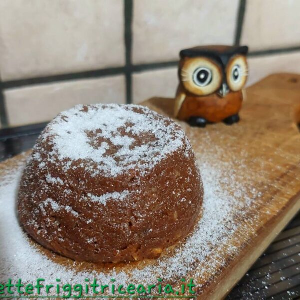 Muffin ricotta e cioccolato in friggitrice ad aria