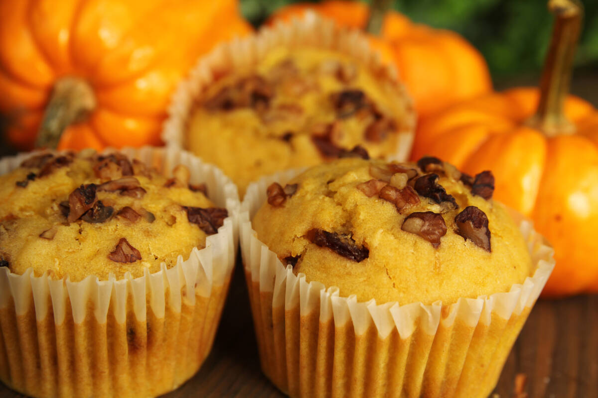 Muffin alla zucca in friggitrice ad aria