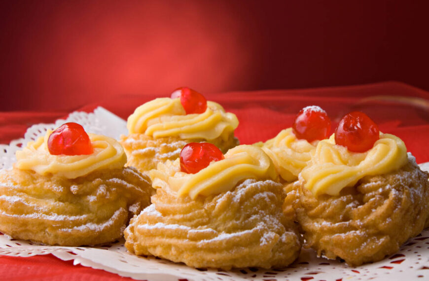 Zeppole di San Giuseppe in friggitrice ad aria.