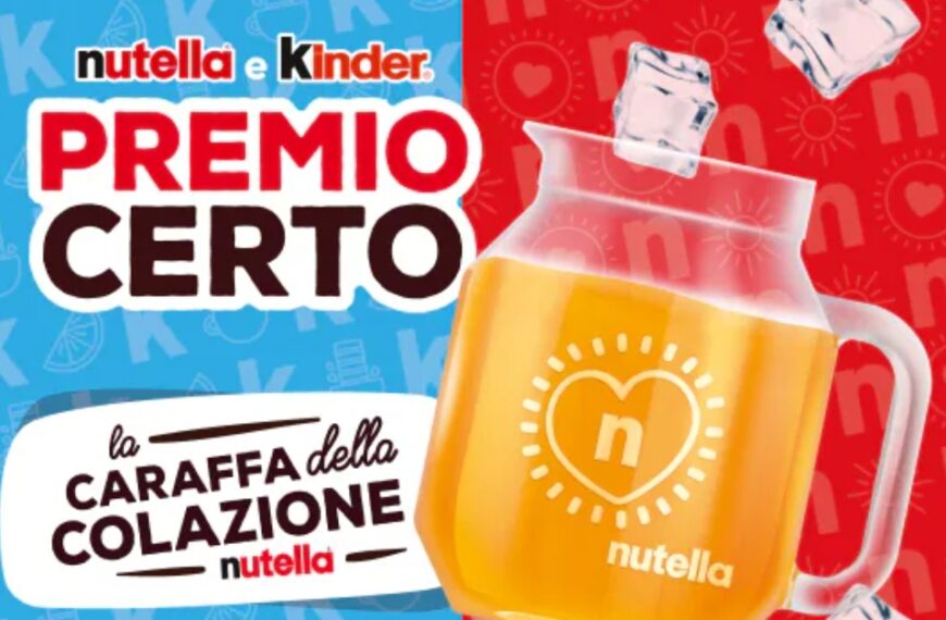 Premio certo con Nutella: ecco come ricevere la caraffa da colazione