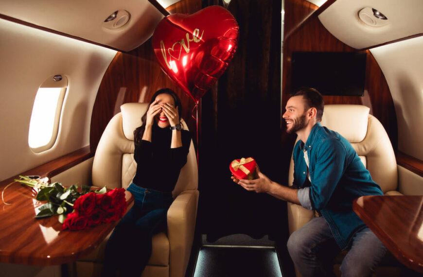 proposta di matrimonio aereo