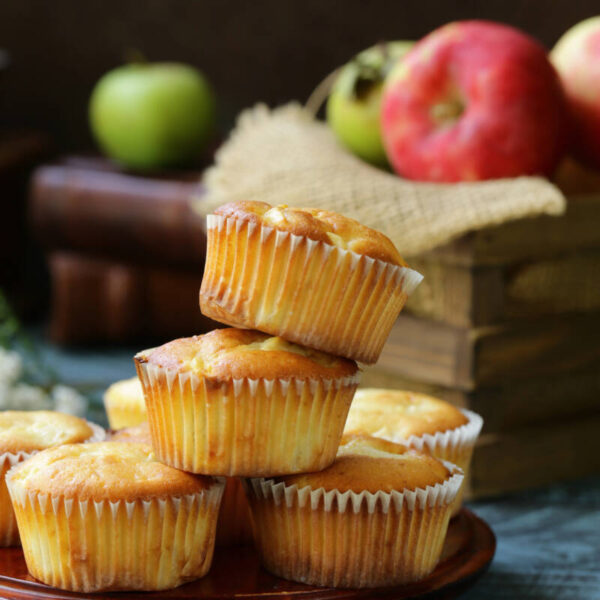 Muffin alle mele in friggitrice ad aria