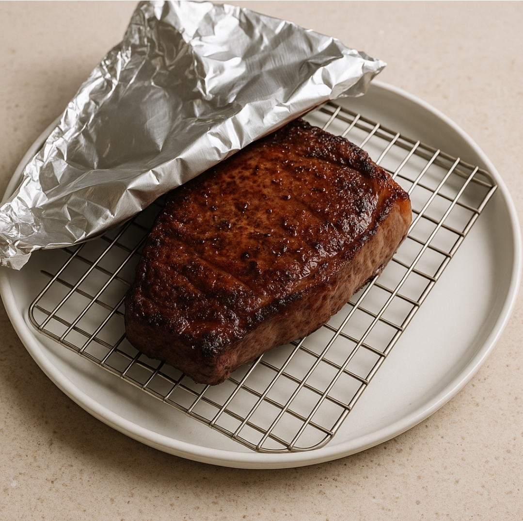 Bistecca e carta stagnola