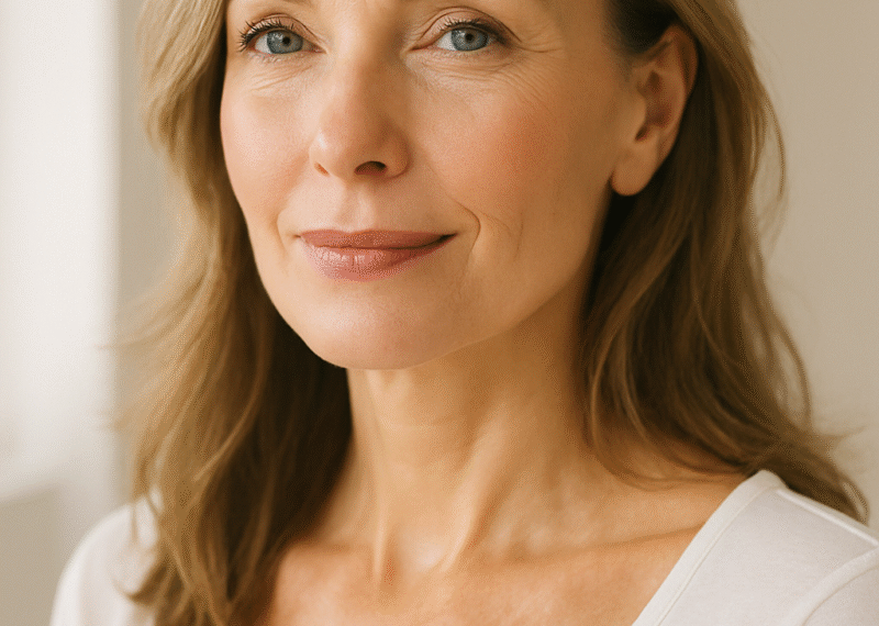 pelle curata e trucco leggero e luminoso