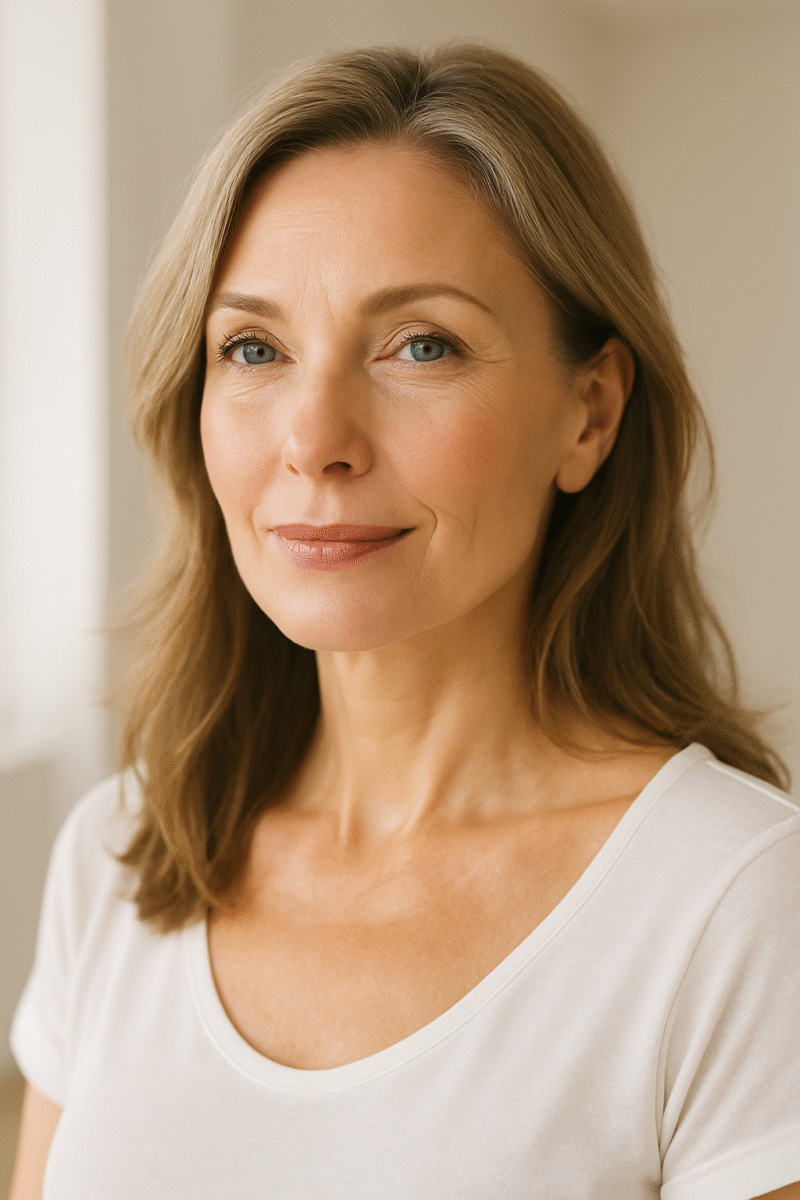 pelle curata e trucco leggero e luminoso