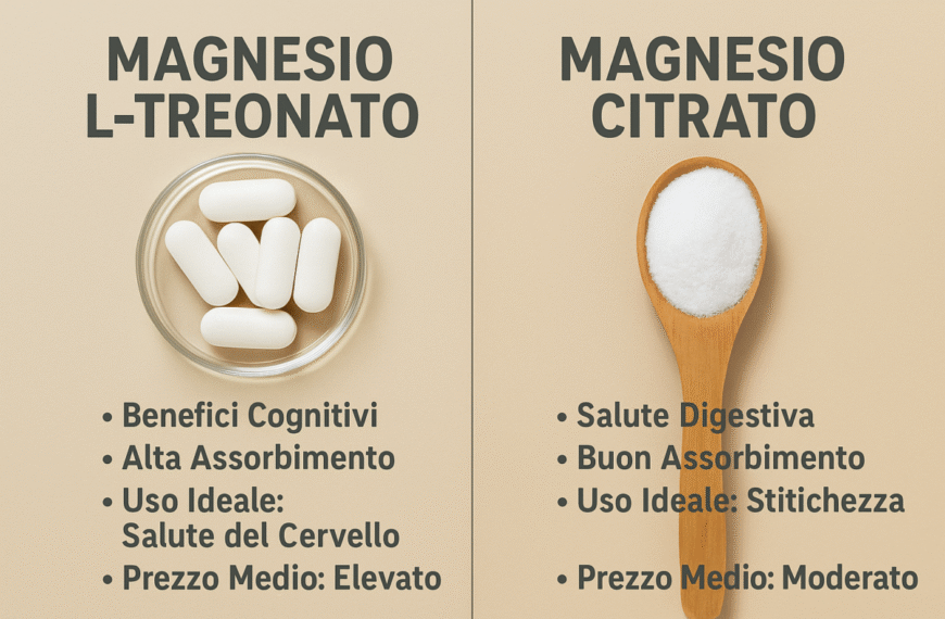 Magnesio L-treonato o citrato