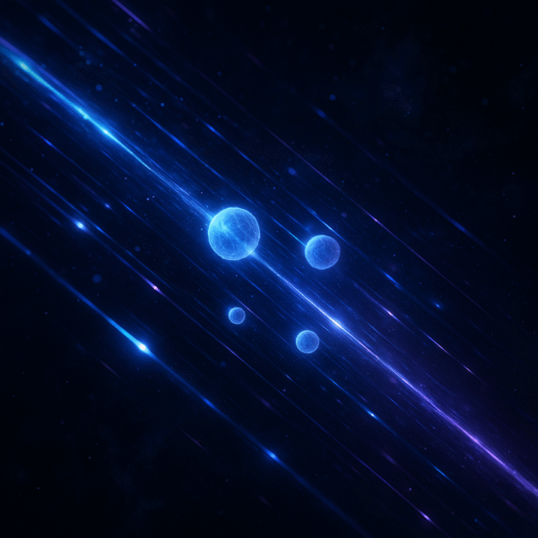 un fascio di particelle subatomiche (neutrini)