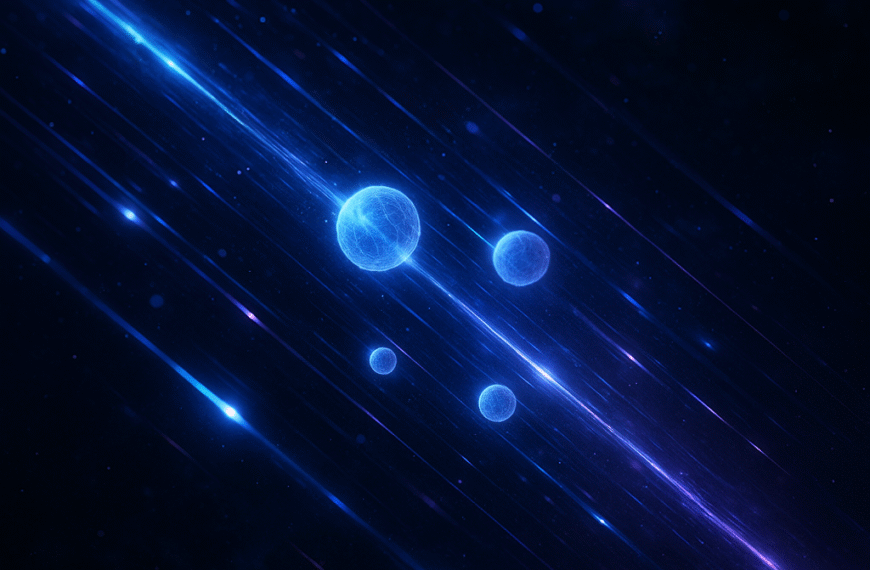 un fascio di particelle subatomiche (neutrini)