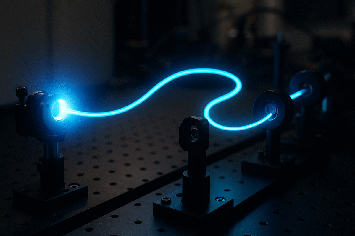 teletrasporto quantistico della luce su fibra ottica.