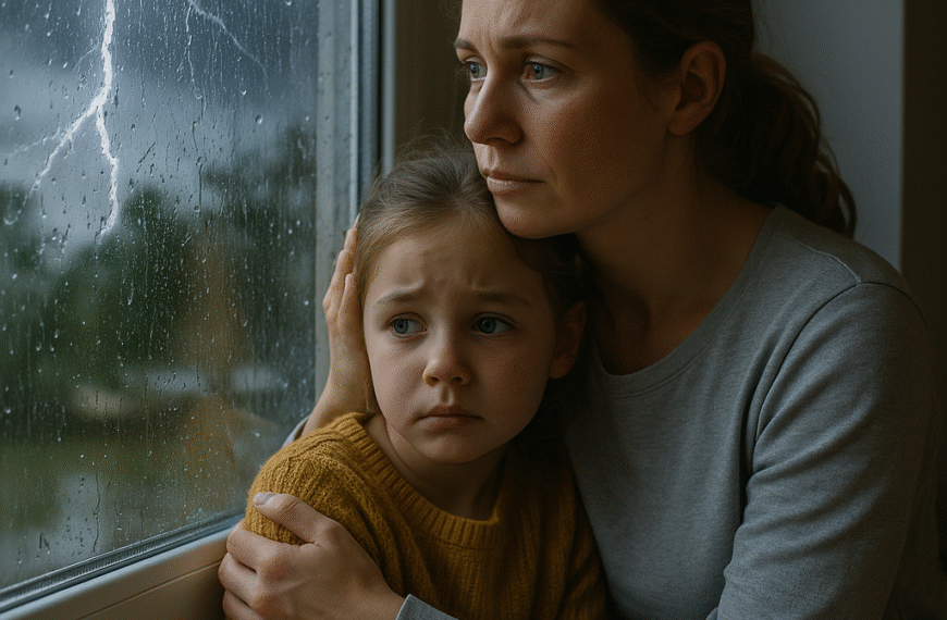 Bambini e ansia da tempesta