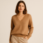 Maglione con scollo a V: il capo indispensabile di questa stagione