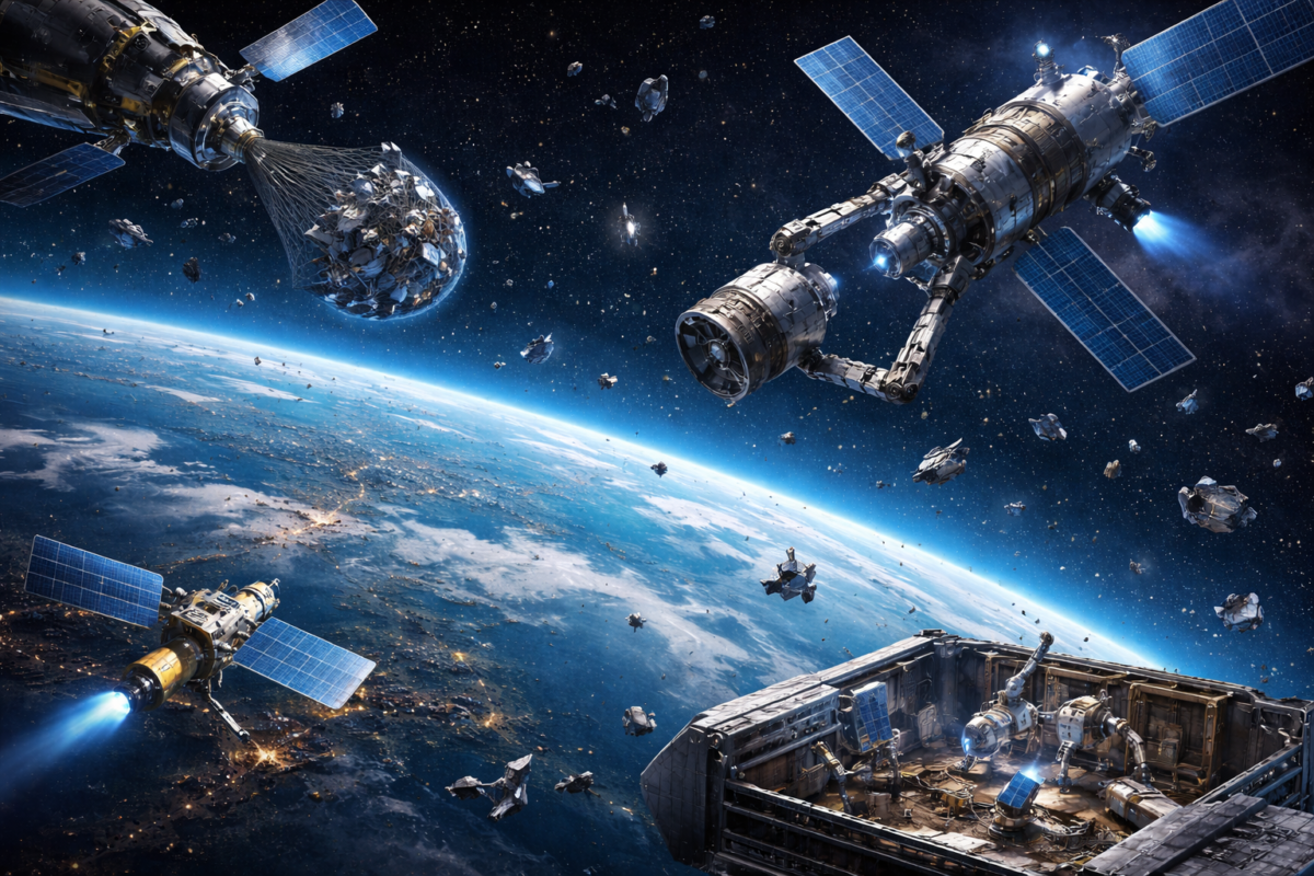 Spazio: i detriti possono diventare materiali da riciclare
