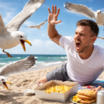 Gabbiani e cibo rubato