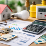 Bonus bollette 2026 approvato dal Governo, calcolatrice e bollette luce e gas con euro su tavolo