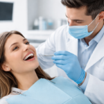 Dentista visita una paziente in studio odontoiatrico: immagine per articolo su bonus dentista 2026, cure gratuite o agevolate tramite SSN e requisiti ISEE.